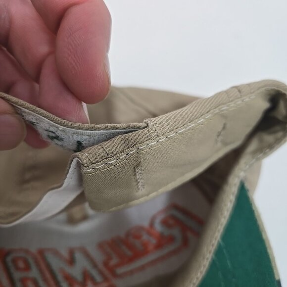 Vintage Rail Max Strapback Hat Aztec Print Brim Made in USA Hidden Closure - Picture 7 of 8